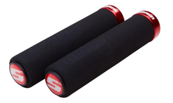 SRAM Griffe Locking Grips Schaumstoff schwarz/rot