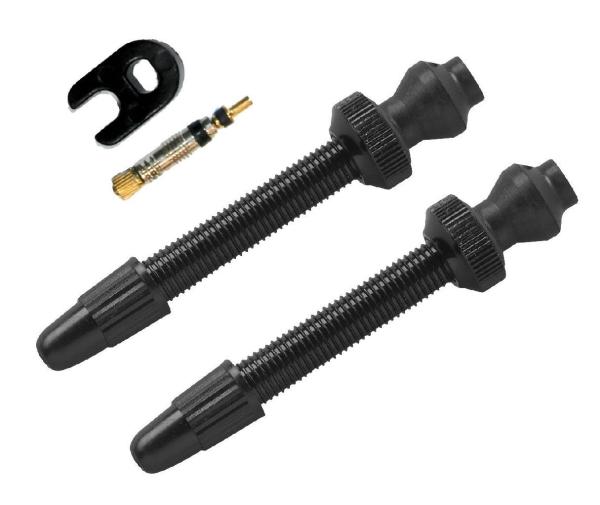Barbieri Tubelessventil Alu SV 45mm schwarz VE 2-St&uuml;ck