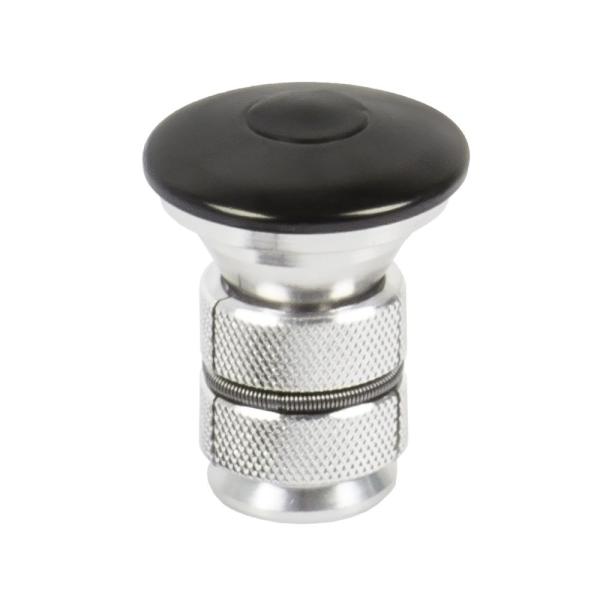 M-WAVE Alu Kappe / Klemme Ahead f&uuml;r Carbon-Gabelsch&auml;fte 1.1/8��  schwarz/silber