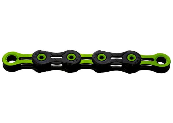 KMC X-10 SL DLC Super Light 116-Glieder 10-fach - schwarz/gr&uuml;n