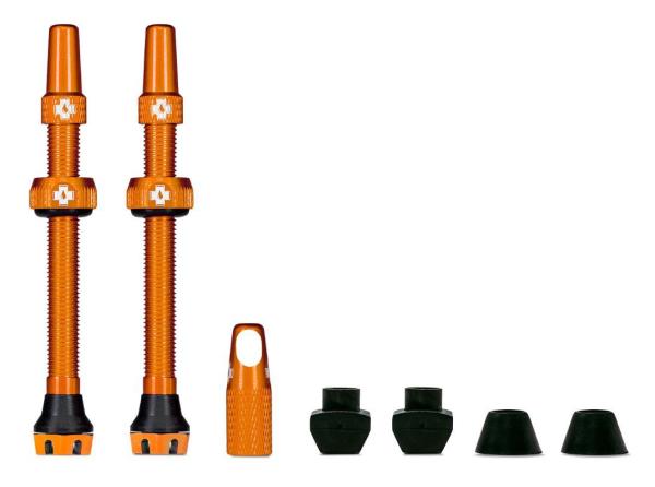 Muc Off Tubelessventil V2 SV (44mm) orange Aluminium