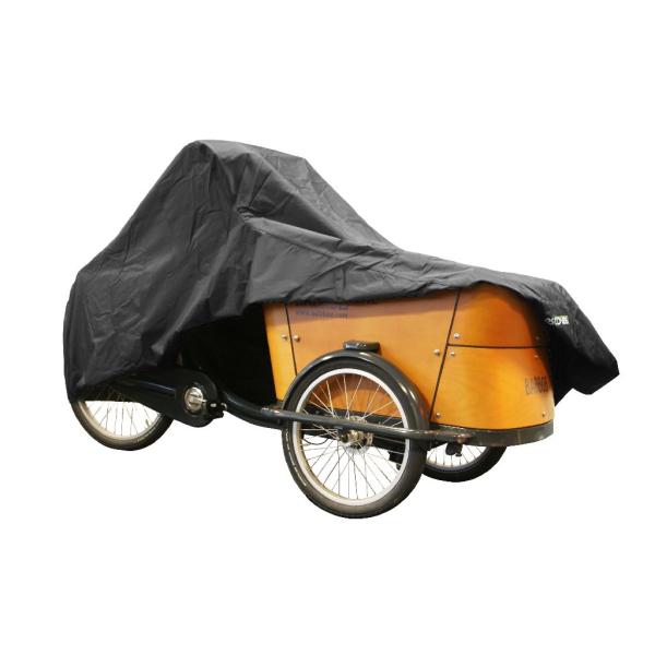 DS Covers Cargo bike cover f&uuml;r zweispurige Cargobikes mit verbautem Regenverdeck