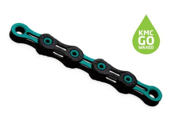 KMC Kette DLC 11 118L/Box Waxed 11-fach Black/Celeste