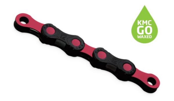 KMC Kette DLC12 126L/Box Waxed 12-fach Black/Pink